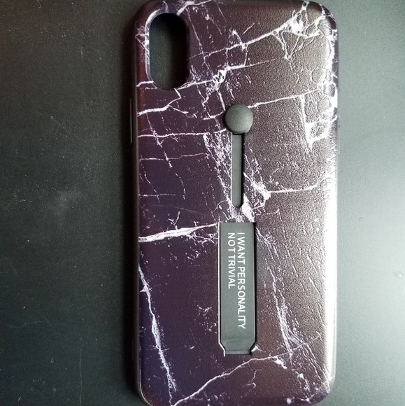 iPhone x marble hard case and stand - Picture 1 of 3